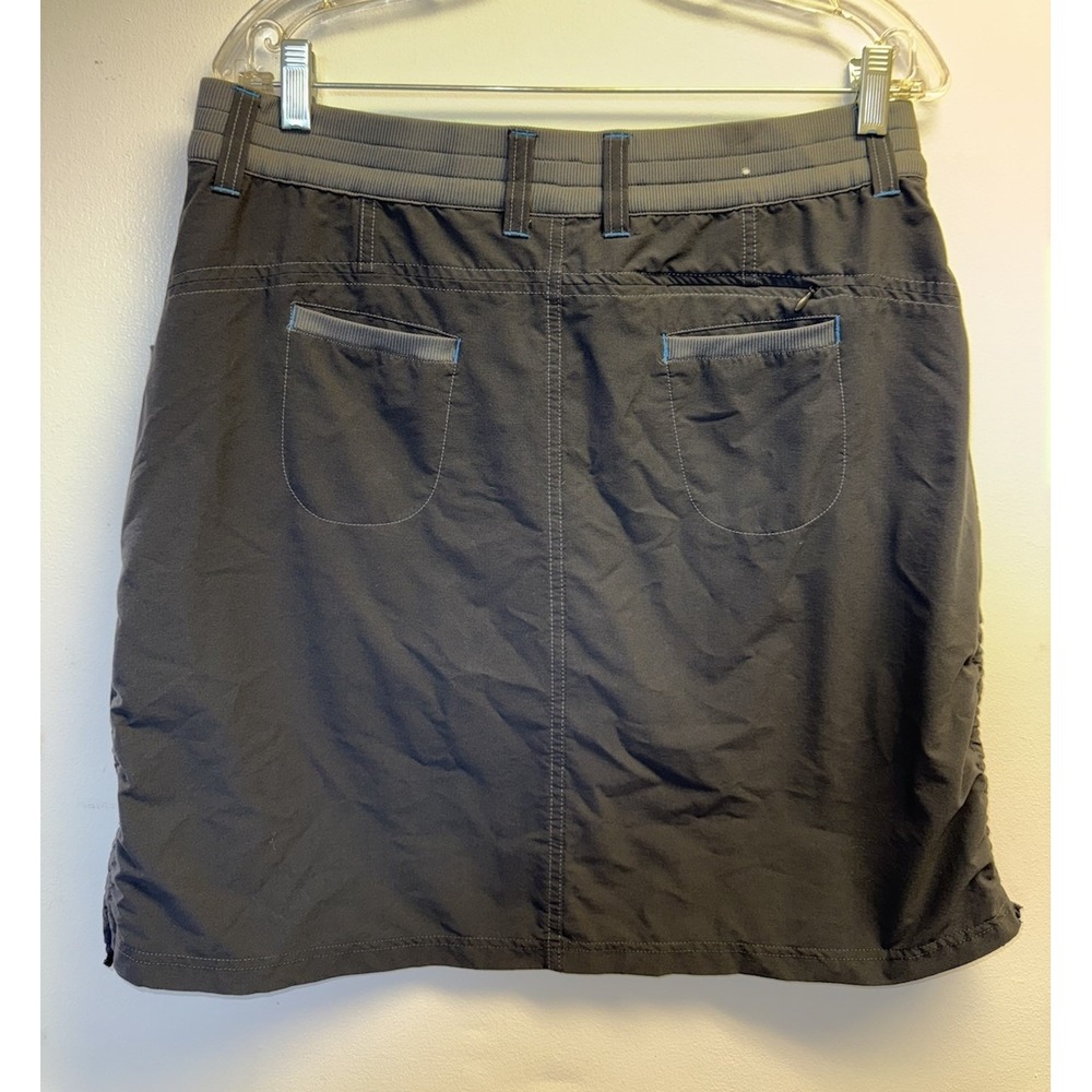 Kuhl Womens Stratus Skort 10 Gray Skirt Pockets Stretch Quick Dry Built in Short - Picture 5 of 7